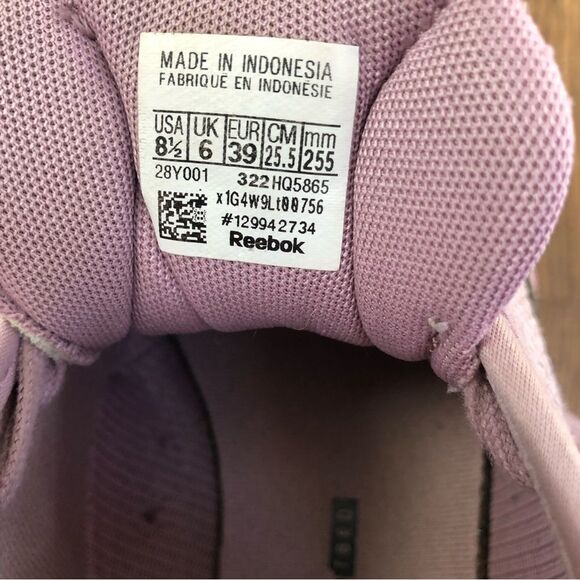 Reebok Zig Dynamica light purple/pink running show‎ woman’s size 8.5 - Picture 4 of 8